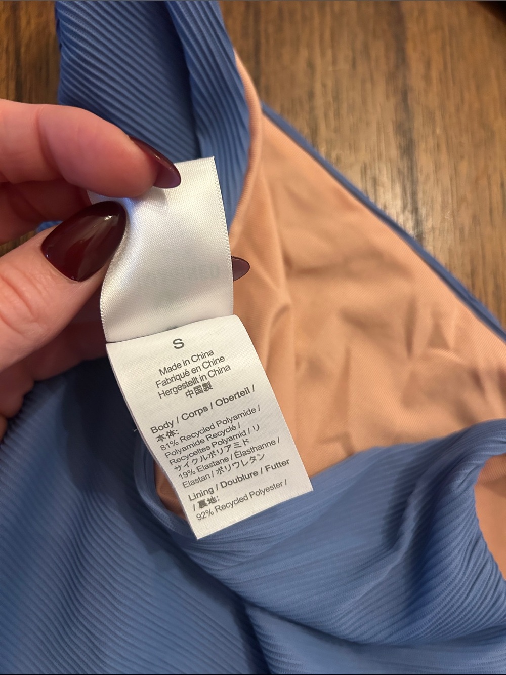 J. Crew Periwinkle Ribbed Triangle Bikini Set - Picture 5 of 6